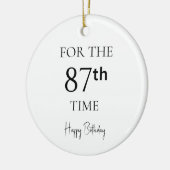 87回目のお誕生日おめでとう セラミックオーナメント (左)