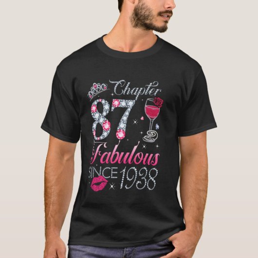 87才 1938年以来の素晴らしさ 87歳の誕生日プレゼント Tシャツ (正面)