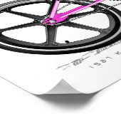 87桑原マジシャンプロリックスBMXヴィンテージBMXスケッチ ポスター (角)