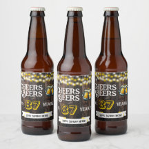 87歳のラスティックな誕生日を祝って乾杯＆ビール