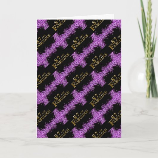 87歳の誕生日 カード (正面)