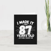 87歳皮肉ミームおもしろい87誕生日 カード (正面)