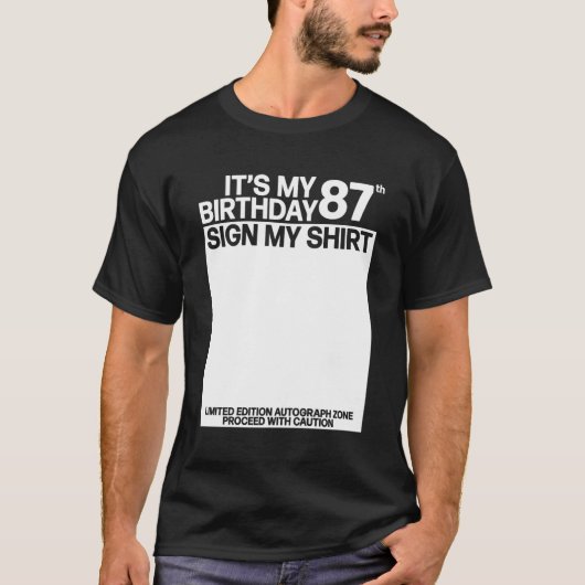 87番目のサイン87番目のサイン Tシャツ (正面)