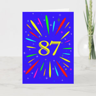 87番目の誕生日爆発カード カード