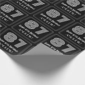 87番目の誕生日:インスパイアアールデコ「87」を見る/名前 ラッピングペーパー (角)