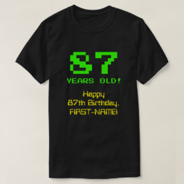 87誕生日:おもしろい、8ビットルック、Nerdy/オタク系の「87」 Tシャツ