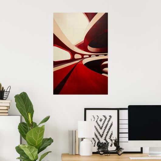 871抽象芸術 ポスター (ホームオフィス)