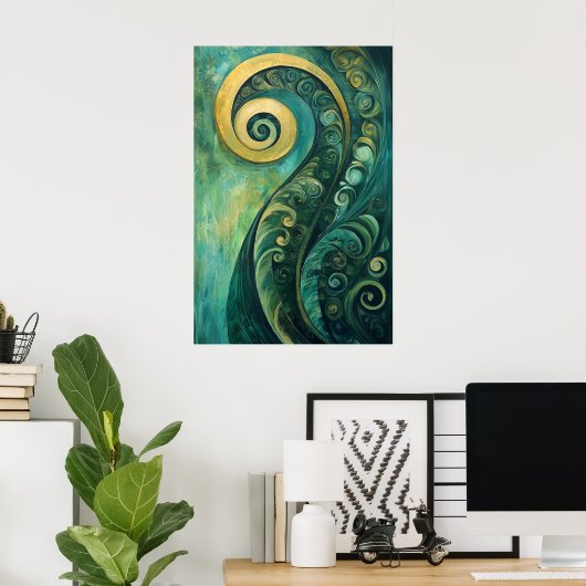 873抽象芸術 ポスター (ホームオフィス)