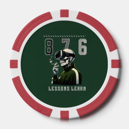 876 LESSONS LEARN Poker Chip ポーカーチップ (正面)