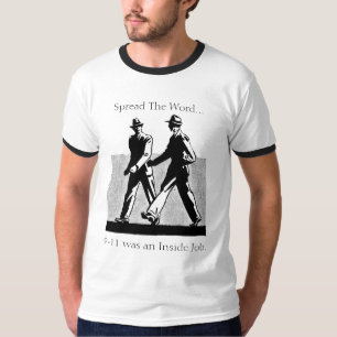 879267は、単語を…、9-11でした内部…広げました Tシャツ