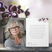 87 & Fabulous Orchid Photo Birthday Greeting Card カード