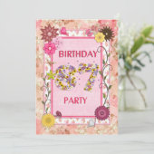 87th誕生日パーティーへの招待フローラ枠 招待状 (スタンド正面)