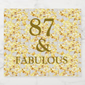 87th Birthday  スパークリングワインラベル (シングルラベル)