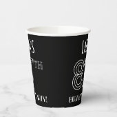 87th Birthday Party:アールデコスタイル+名前をカスタムする 紙コップ (左)