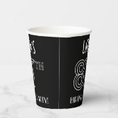 87th Birthday Party:アールデコスタイル+名前をカスタムする 紙コップ (右)