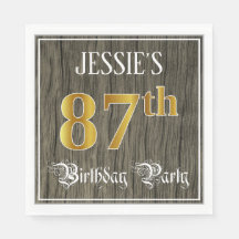 87th Birthday Party — フェイク金ゴールド&ウッドフェイク・ルックス