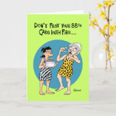 88おもしろい誕生日 カード (黄色い花)