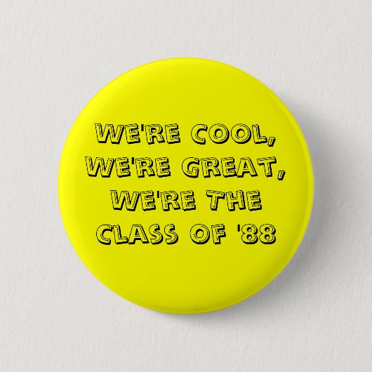 「88ボタンのクラス 缶バッジ (正面)