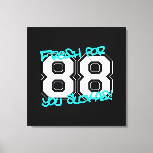 88年の新型 キャンバスプリント (正面)