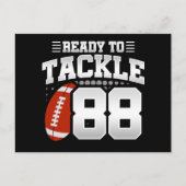 88歳のタックルフットボールパーティー 88歳の誕生日 ポストカード (正面)