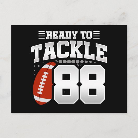 88歳のタックルフットボールパーティー 88歳の誕生日 ポストカード (正面)