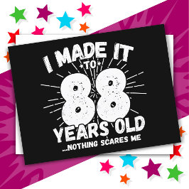 88歳の皮肉なミーム 面白い88歳の誕生日 ポストカード