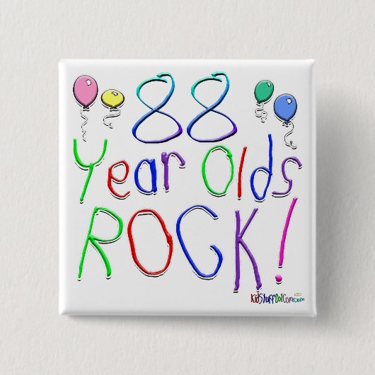 88歳の石! 缶バッジ (正面)