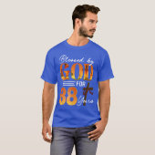88歳の誕生日おめでとう 神の祝福を受けて88年の人生を歩む Tシャツ (正面フル)