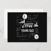 88歳の誕生日お祝い数学教師へのギフト ポストカード (正面/裏面)