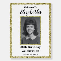 88歳の誕生日カスタムフォトウェルカムサイン
