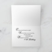 88歳の誕生日ギフトとユリ カード (内部)