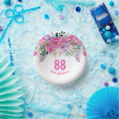 88歳の誕生日ピンクフローラ ペーパーボウル (パーティー)