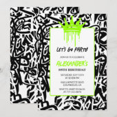 88歳招待状メンズパーティーグラフィティ 招待状 (正面/裏面)