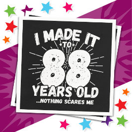 88歳皮肉ミームおもしろい88誕生日 スタンダードカクテルナプキン