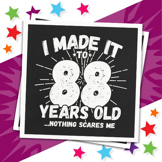 88歳皮肉ミームおもしろい88誕生日 スタンダードカクテルナプキン