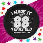 88歳皮肉ミームおもしろい88誕生日 ペーパープレート