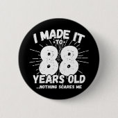 88歳皮肉ミームおもしろい88誕生日 缶バッジ (正面)