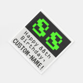 88番目の誕生日- Nerdy / オタク系のスタイル"88" & Name スタンダードランチョンナプキン (角)