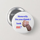 88私は88を見ますか。 缶バッジ (正面&裏面)