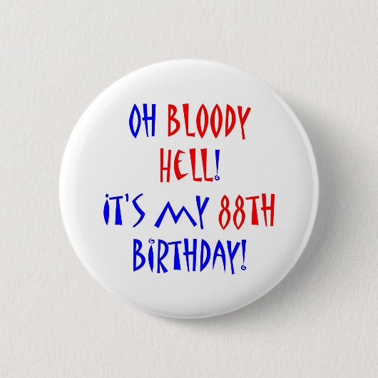 88血の地獄 缶バッジ (正面)