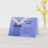 88誕生日ライトハウスカスタマイズ可能な名前 カード (黄色い花)