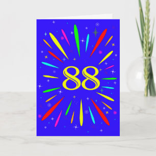 88誕生日爆発カード カード