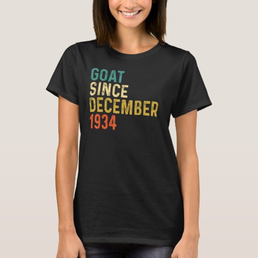 88誕生日88歳ヤギ193年12月以来 Tシャツ (正面)