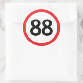 88速度制限 ラウンドシール (バッグ)