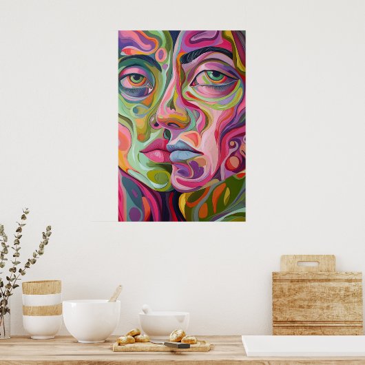 880抽象芸術 ポスター (キッチン)