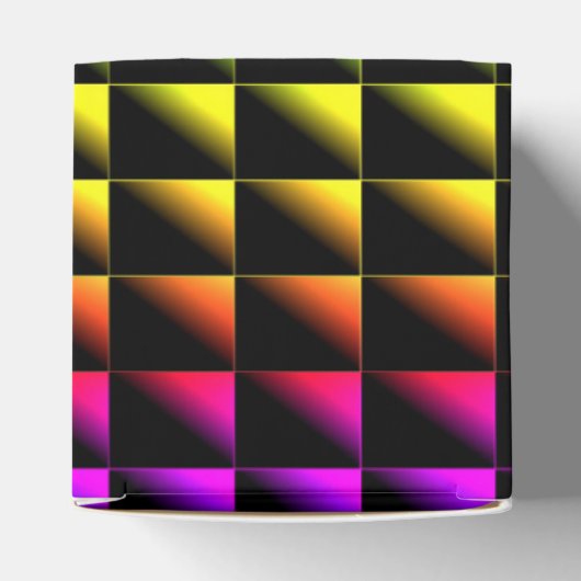 882894三角形カラフル黒ネオンディスコパターン フェイバーボックス (上部)