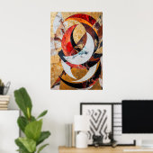 885抽象芸術 ポスター (ホームオフィス)