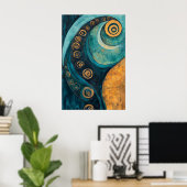 886抽象芸術 ポスター (ホームオフィス)