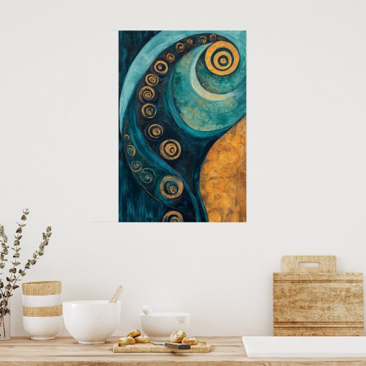 886抽象芸術 ポスター (キッチン)