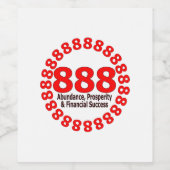 888エンジェルエレガントナンバーワインボトルラベル ワインラベル (シングルラベル)